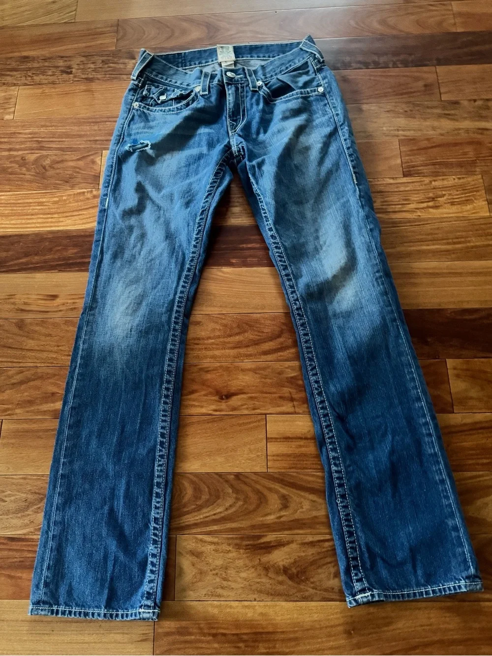 Vintage Joey True Religion Straight Jeans - Indigo Blue Wash